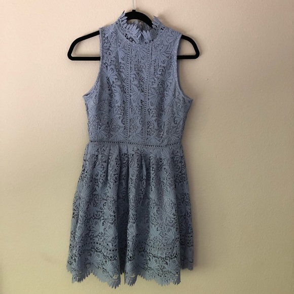 J.O.A A-Line Lace Open Back Dress - Picture 2 of 3